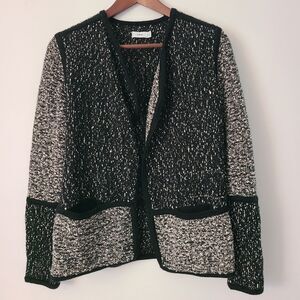 Vince Patchwork Knit Cardigan Sweater Coat Sz Small S